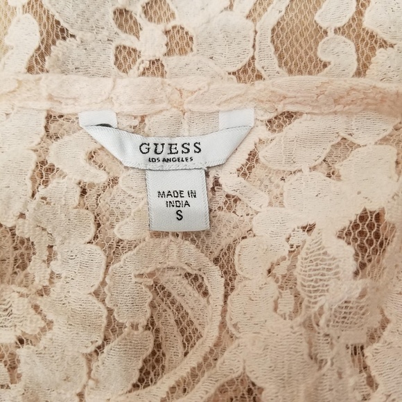 Guess Pink Capri Lace Boho Embroidered Dress - Picture 5 of 7